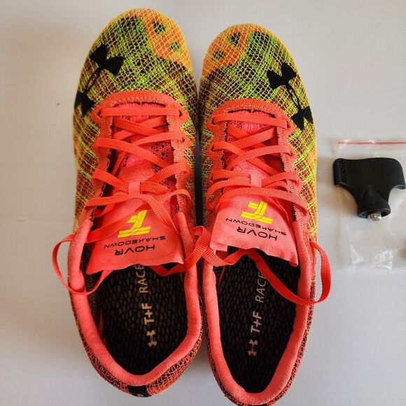 Under Armour Cleats Mems 9.5 Womens 11 Dark Sky HOVR Shakedown Distance Track - Picture 3 of 8